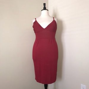 ADRIENNE VITTADINI Deep Red Knitted DR. XL